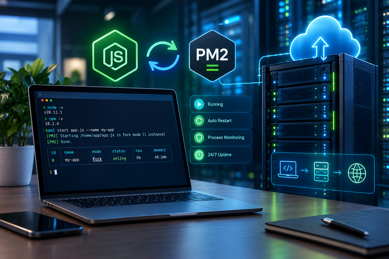 Triển khai Node.js trên VPS Ubuntu với PM2