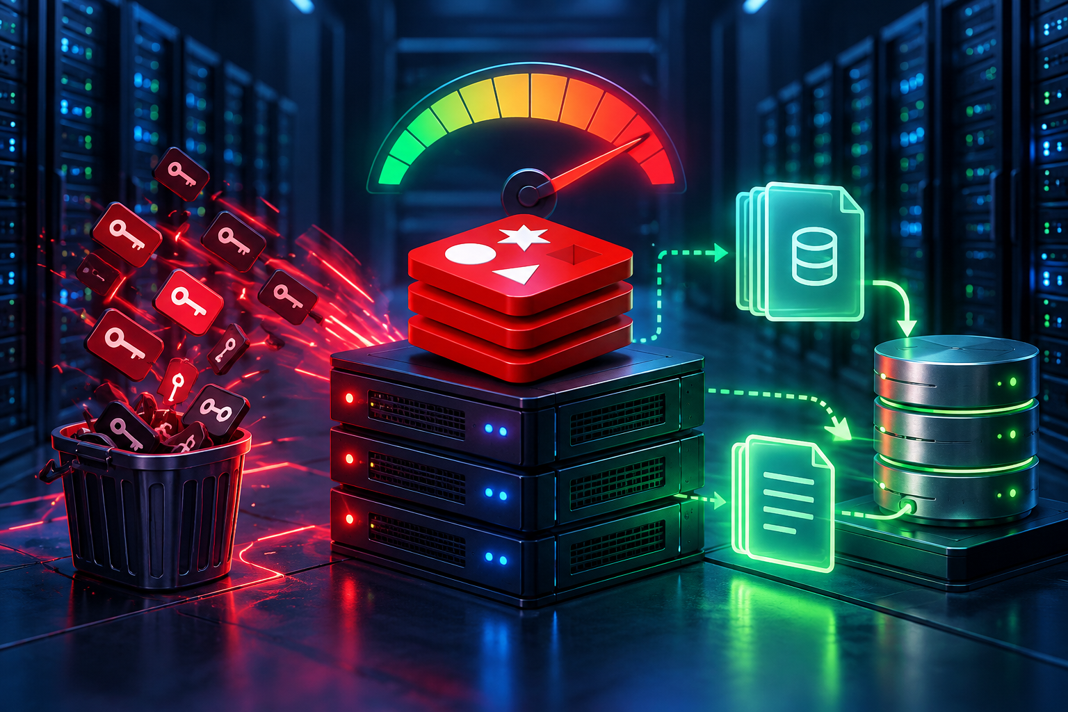 Redis giới hạn RAM bằng eviction và ghi dữ liệu xuống disk qua RDB và AOF