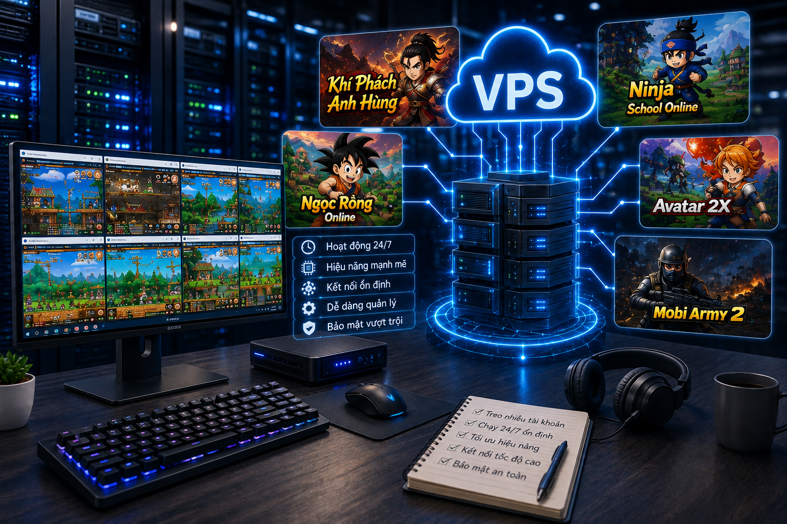 VPS treo Avatar 2X tối ưu Windows và Remote Desktop 24/7